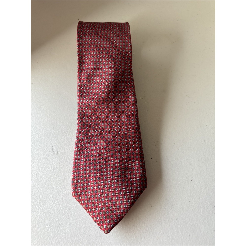 Christian Dior CRAVATES  Iconic Designer Red Silk Necktie Tie 100% Silk